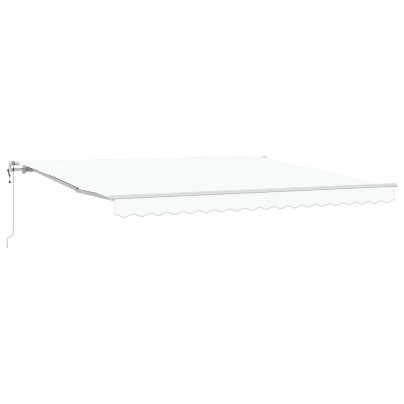 Elektryczna Rozkładana Markiza Biały 400 × 300 cm