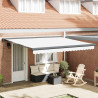 Markiza Biały 400 × 300 cm Poliester i aluminium