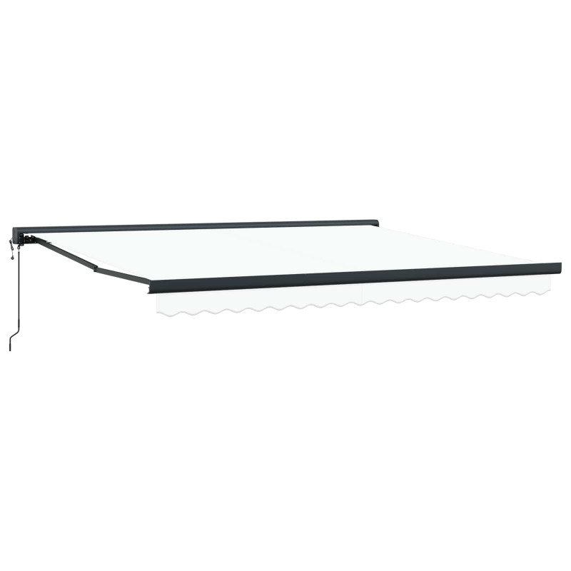 Markiza Biały 400 × 300 cm Poliester i aluminium