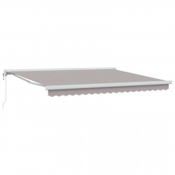 Markiza zwijana Jasnoszary 400 × 300 cm Tkanina i Metal