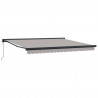 Markiza Jasnoszary 400 × 300 cm Poliester i aluminium
