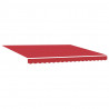 Markiza zwijana Czerwony 400 × 300 cm Poliester i Stal
