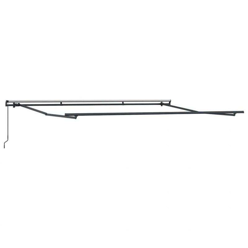 Markiza zwijana Czerwony 400 × 300 cm Poliester i Stal