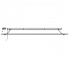 Markiza zwijana Ze LED Lights Czerwony 400 × 300 cm tkanina