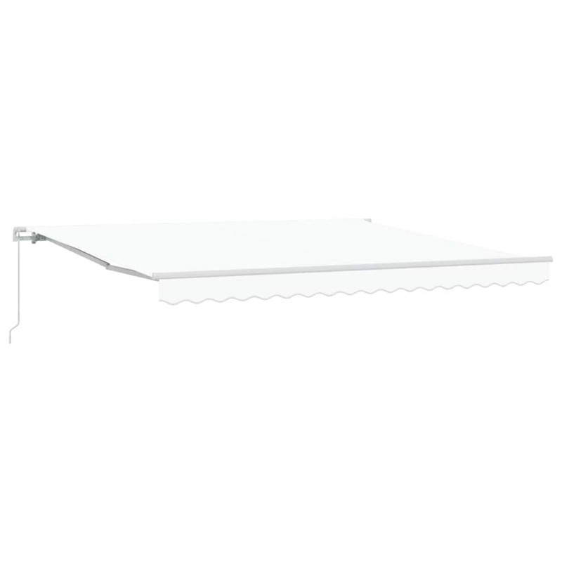 Markiza Biały 400 x 350 x 165 cm Poliester i Metal