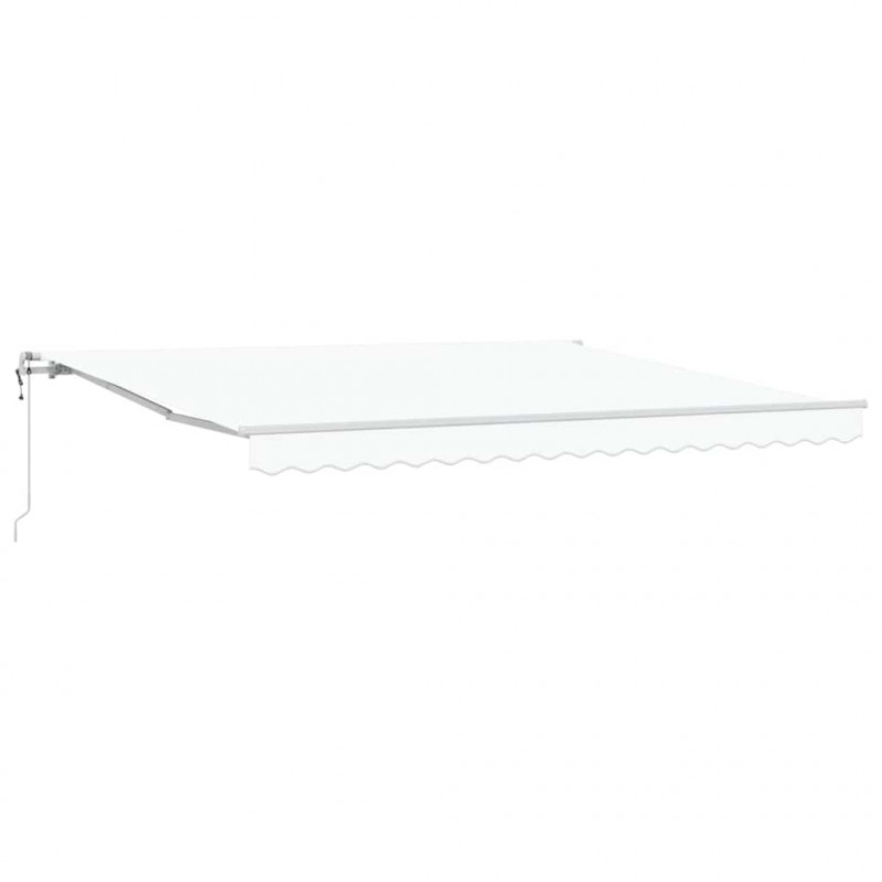Elektryczna Rozkładana Markiza Biały 400 × 350 cm