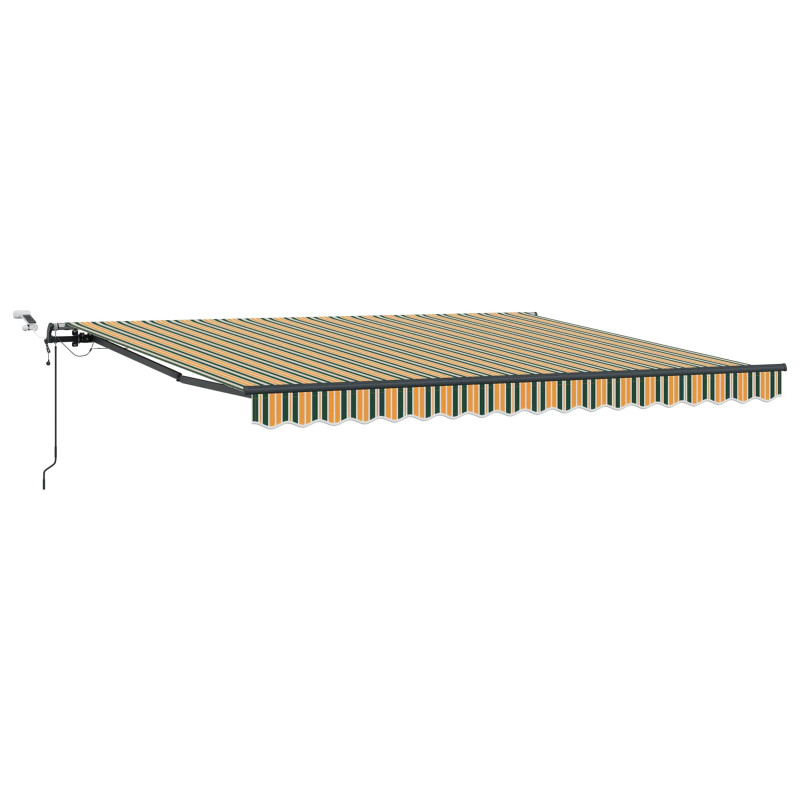 Tkanina Zadaszenia z Zielony i żółty 400 × 350 cm Poliester