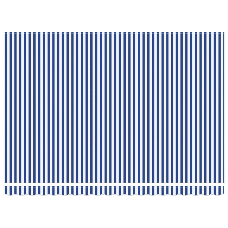 Markiza zwijana Niebieski i biały 400 × 300 cm