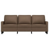 Sofa 3-osobowa, brązowa, 180 cm, tapicerowana tkaniną