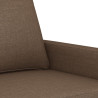 Sofa 3-osobowa, brązowa, 180 cm, tapicerowana tkaniną