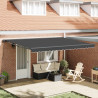 Rama markizy Antracyt 450 × 300 cm Poliester z powłoką PU
