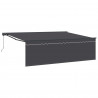 Markiza zwijana Antracyt 450 × 300 cm Poliester i aluminium