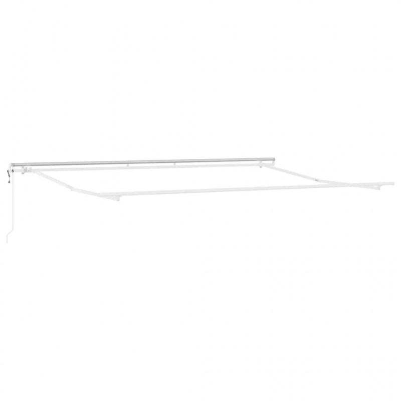 Elektryczna Rozkładana Markiza pomarańczowy i brązowy
