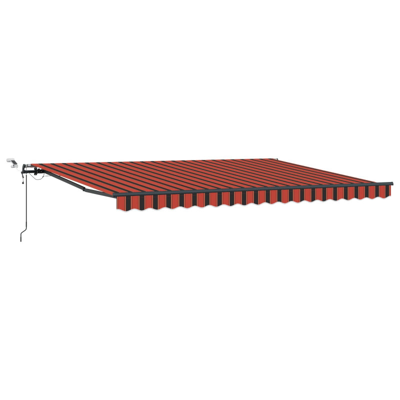 Tkanina Zadaszenia z pomarańczowy i brązowy 450 × 300 cm