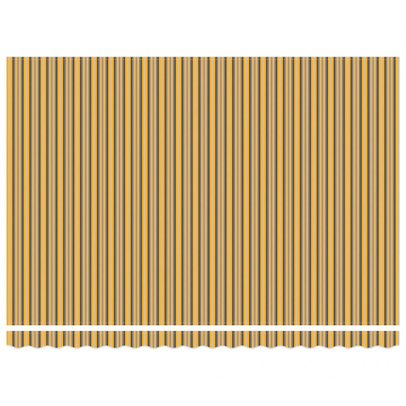 Markiza zwijana Wielokolorowe 450 × 300 cm Poliester i Metal