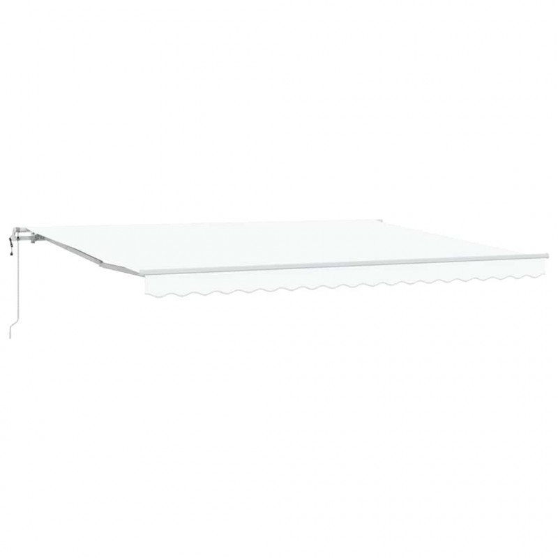 Elektryczna Rozkładana Markiza Biały 450 × 300 cm