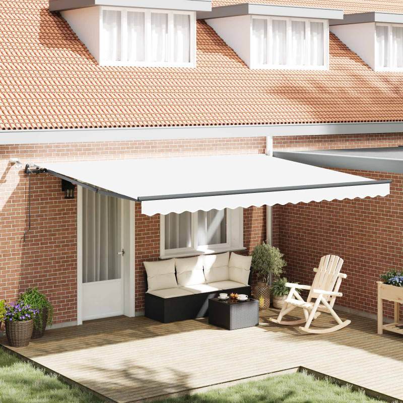Tkanina Zadaszenia z Biały 450 × 350 cm Poliester