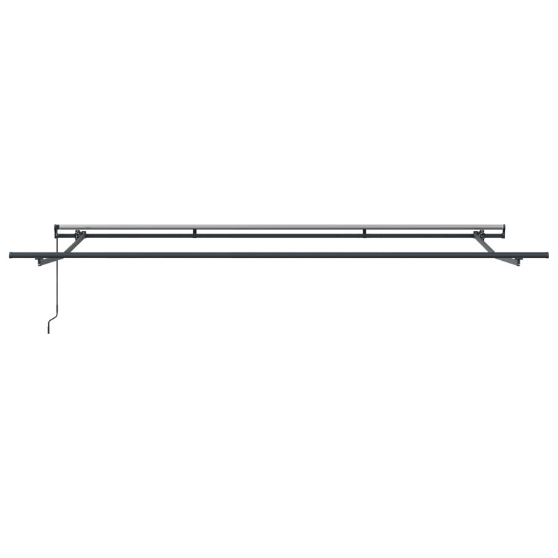 Markiza zwijana Czerwony 450 × 350 cm Poliester i Stal