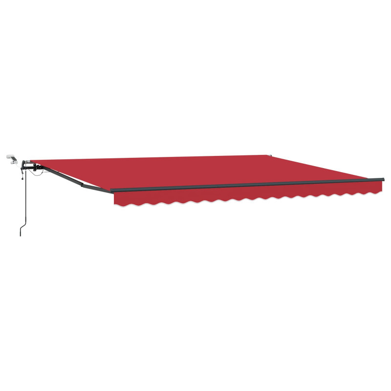 Tkanina Zadaszenia z Czerwony 450 × 350 cm Poliester