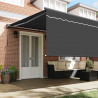 Markiza zwijana Antracyt 500 × 300 cm Poliester i aluminium