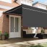 Markiza zwijana Antracyt 500 × 300 cm Poliester i aluminium