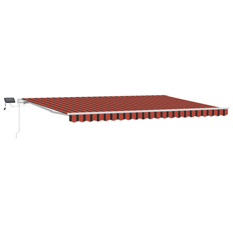 Markiza zwijana pomarańczowy i brązowy 500 × 300 cm