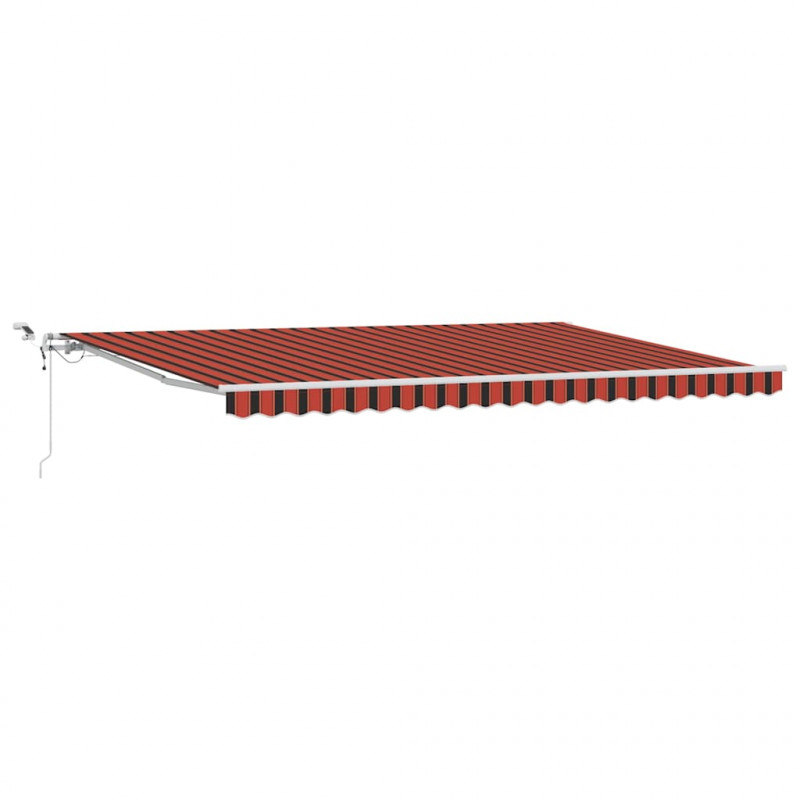 Markiza zwijana Pomarańczowy i brązowy 500 × 300 cm