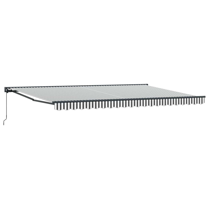 Rama markizy Antracytowy i biały 500 × 300 cm