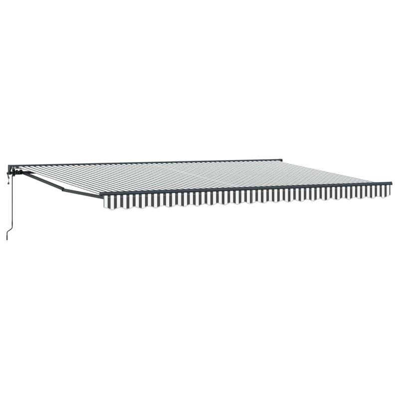 Rama markizy Antracytowy i biały 500 × 300 cm