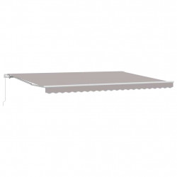 Markiza Jasnoszary 500 x 300 x 165 cm Poliester i Metal
