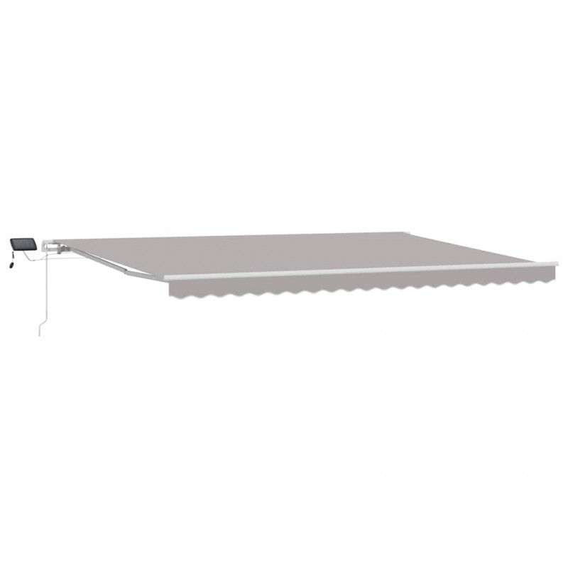 Markiza zwijana Jasnoszary 500 × 300 cm Tkanina i Stal