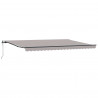 Markiza zwijana Jasnoszary 500 × 300 cm Tkanina i aluminium
