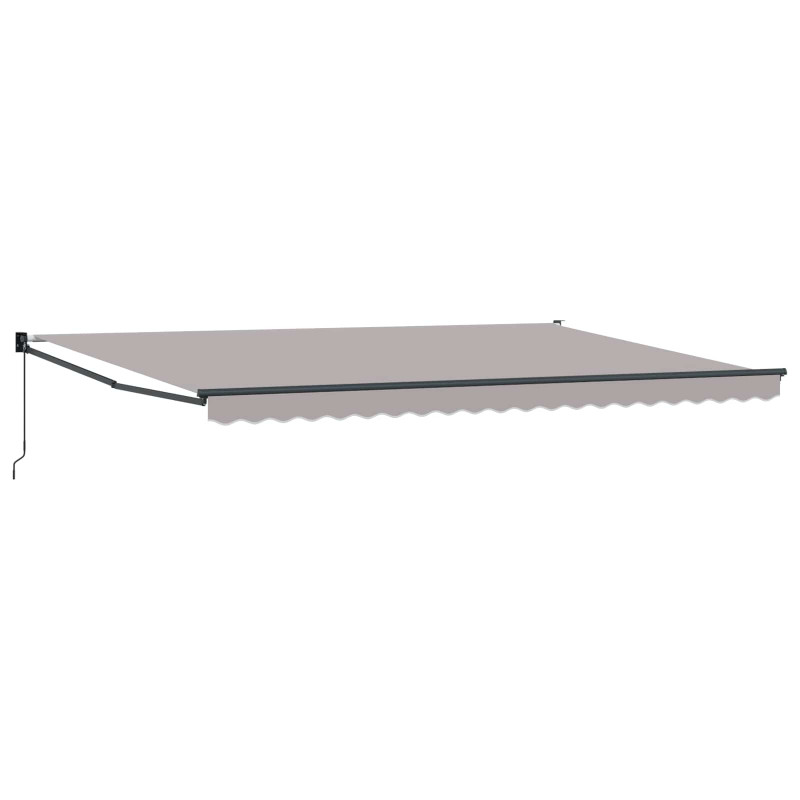Markiza Jasnoszary 500 x 300 x 165 cm Poliester i Metal