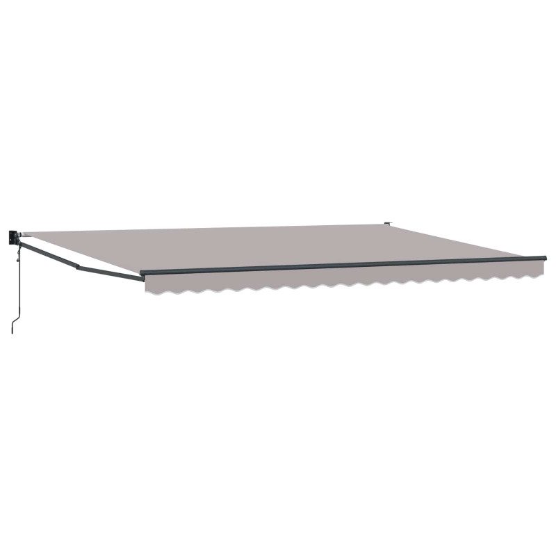 Markiza Jasnoszary 500 x 300 x 165 cm Poliester i Metal