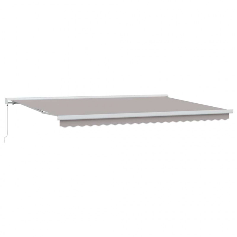 Markiza zwijana Jasnoszary 500 × 300 cm Tkanina i Metal