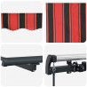 Markiza zwijana pomarańczowy i brązowy 500 × 350 cm