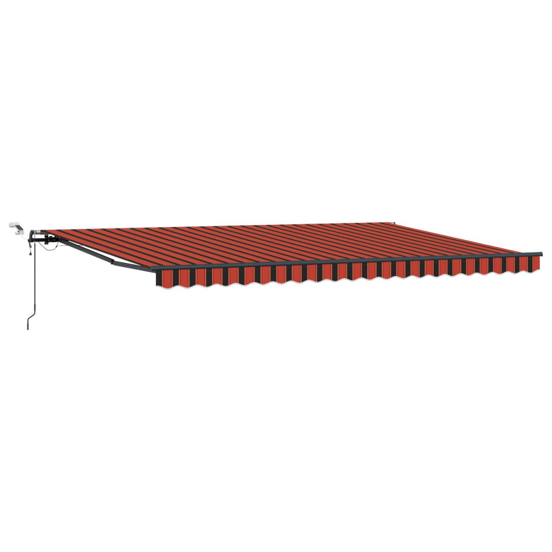 Tkanina Zadaszenia z pomarańczowy i brązowy 500 × 350 cm