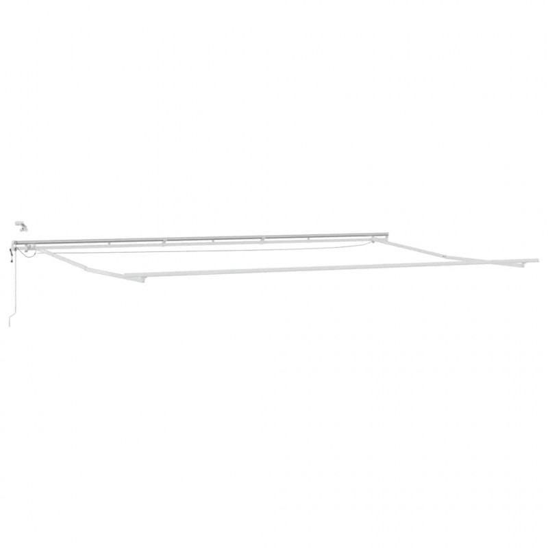 Markiza zwijana Ze LED Lights Żółty i pomarańczowy 600 × 300 cm