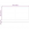 Markiza zwijana Czerwony i Biały 600 × 300 cm Poliester i Stal