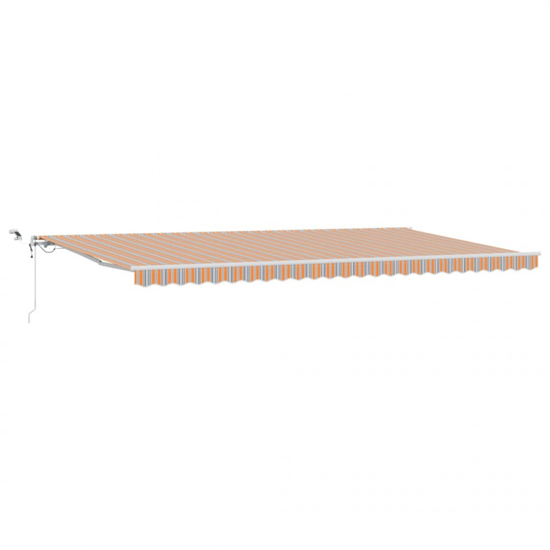 Markiza zwijana Wielokolorowe 600 × 300 cm Poliester i Metal