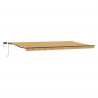 Markiza zwijana Ze LED Lights Wielokolorowe 600 ×350 cm tkanina