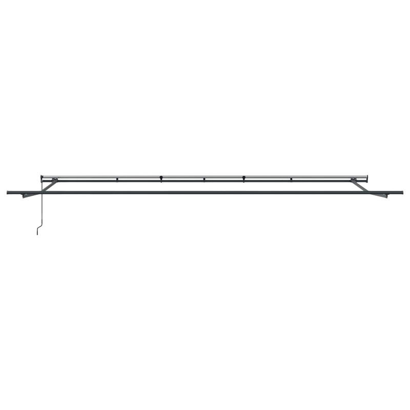 Markiza zwijana Czerwony 600 × 350 cm Poliester i Stal