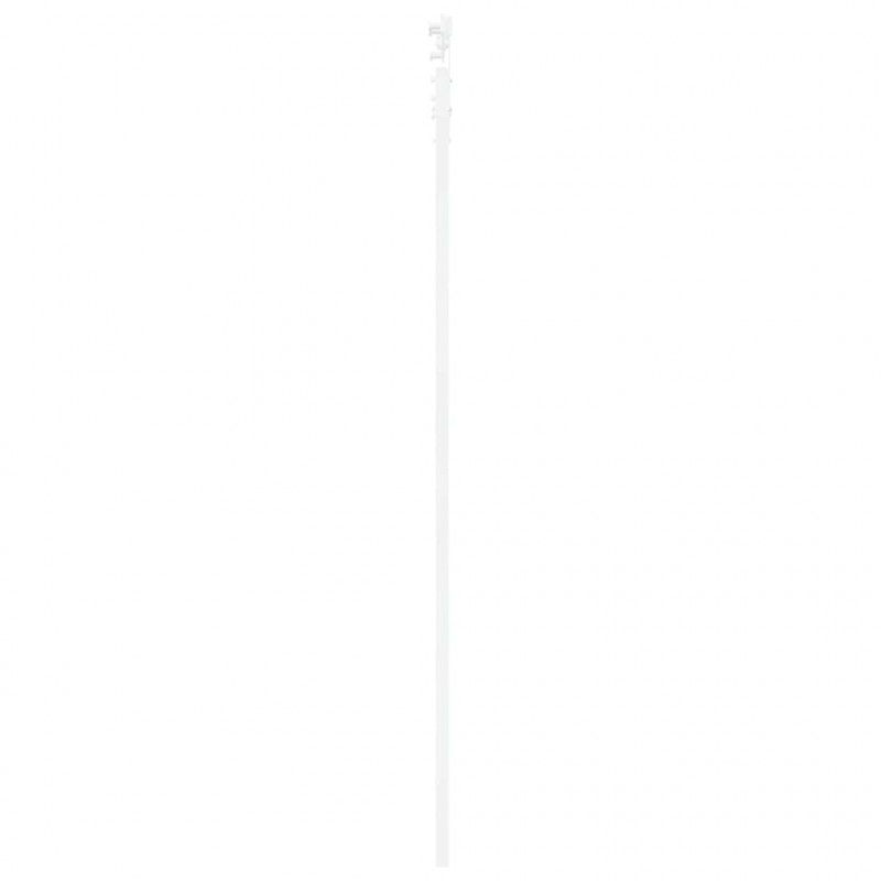 Drzwi przesuwne Biały 78 x 232 cm Lite drewno sosnowe i szkło