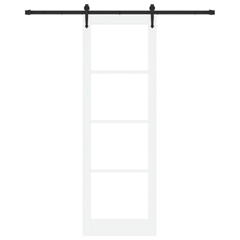 Drzwi przesuwne Biały i czarny 78 x 232 cm