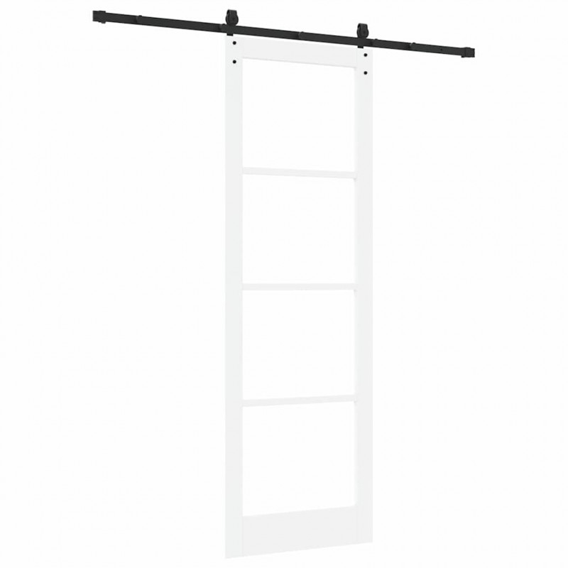 Drzwi przesuwne Biały i czarny 78 x 232 cm
