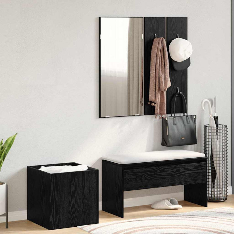 Zestaw mebli do przedpokoju 5 pcs Materiał drewnopochodny