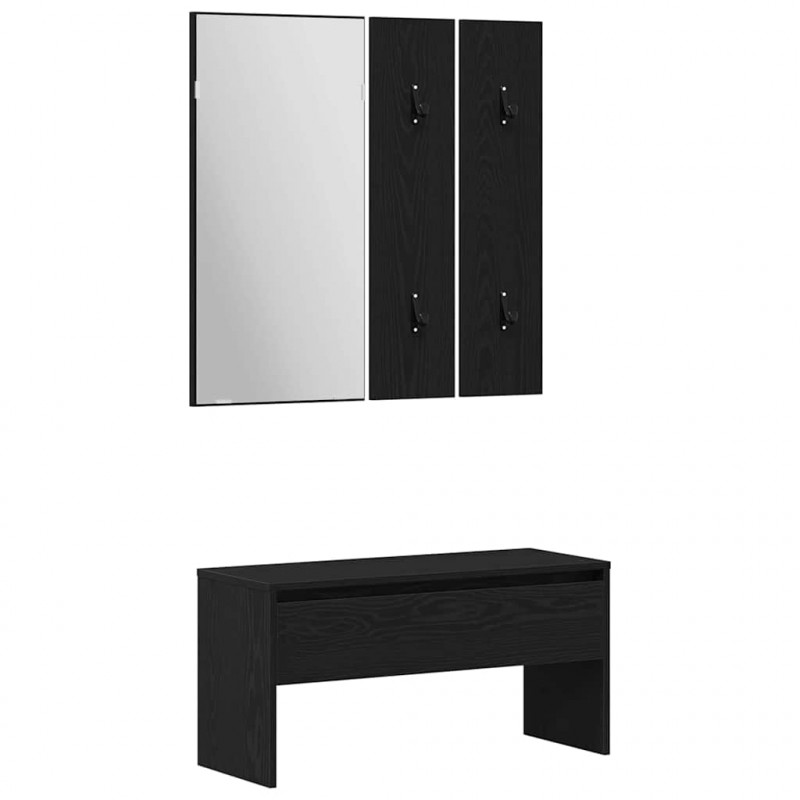 Zestaw mebli do przedpokoju 5 pcs Materiał drewnopochodny