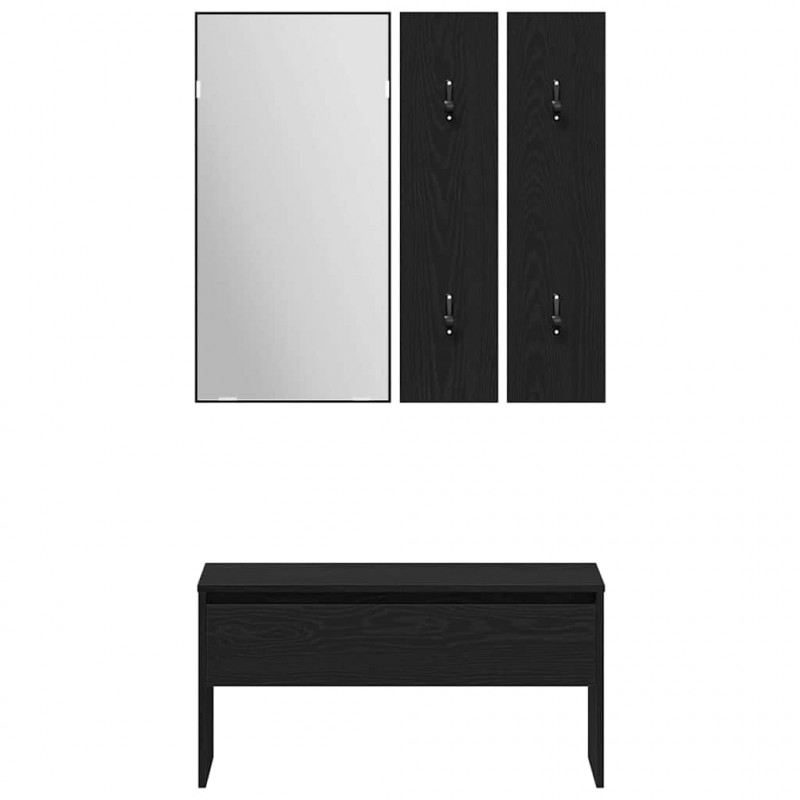 Zestaw mebli do przedpokoju 5 pcs Materiał drewnopochodny