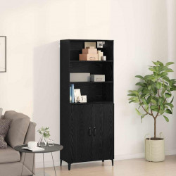 Highboard Czarny Dąb 69,5 x 32,5 x 180 cm
