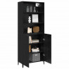 Highboard Czarny Dąb 69,5 x 32,5 x 180 cm